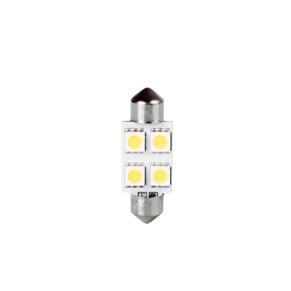 lb072w_2 Blister 2x LED L072W - C5W 36mm 4xSMD5050 valge