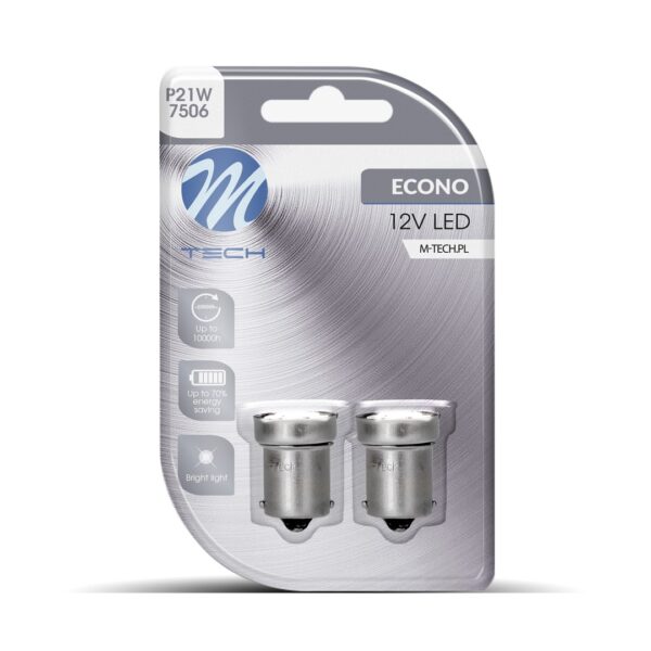 Blister 2xLED L088 - 2x Ba15s G18 9xSMD2835 punane