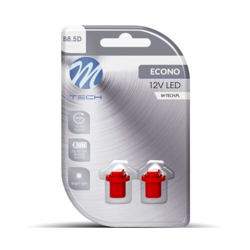 lb092r_01 Blister 2x LED L092R - B8.5D 1xSMD5050 punane