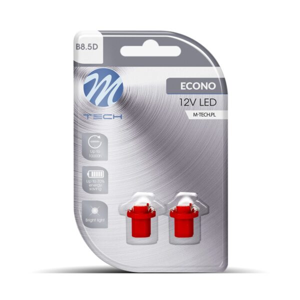 lb092r_01 Blister 2x LED L092R - B8.5D 1xSMD5050 punane