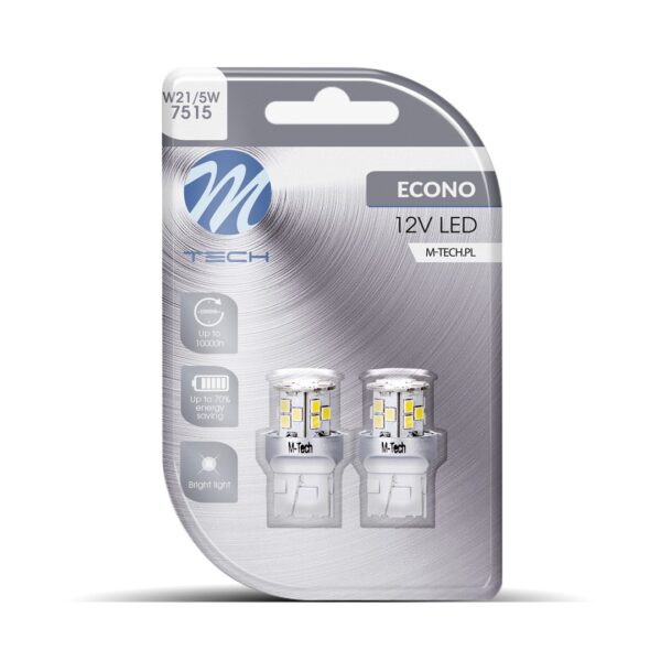 lb115w_01 Blister 2x M-TECH Econo LB115W - T20 W21/5W, 21xSMD2835 LED, valge