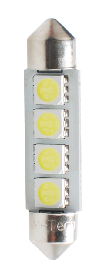 lb311w_2 Blister 2x LED L311W - C5W 41mm 4xSMD5050 CANBUS valge