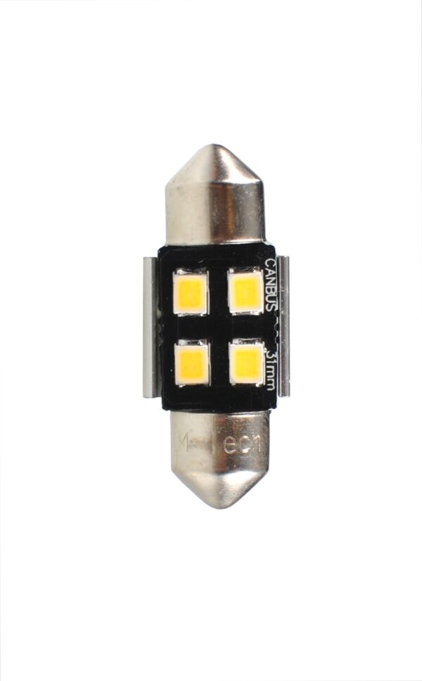 lb345w_2 Blister 2x LED L345W - C5W 31mm 4xSMD2835 CANBUS valge