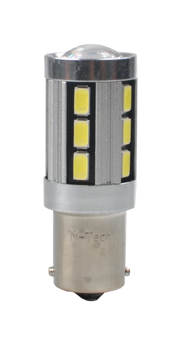 lb355w_2 Blister 2x LED L355W - BA15s 18xSMD5730 CANBUS valge