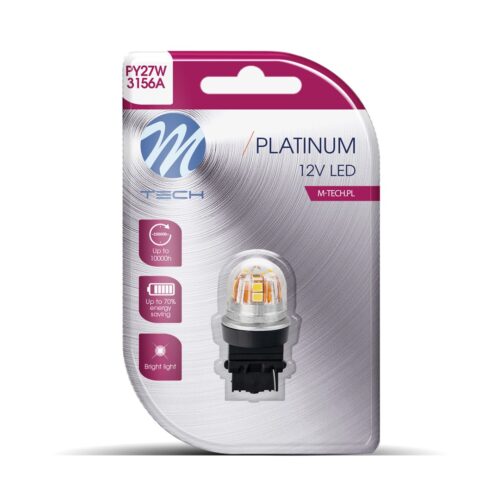 lb830y-01b Blister 1x diood LED M-TECH Platinum PY27W 15x2835SMD 12-24V CANBUS, merevaigukollane