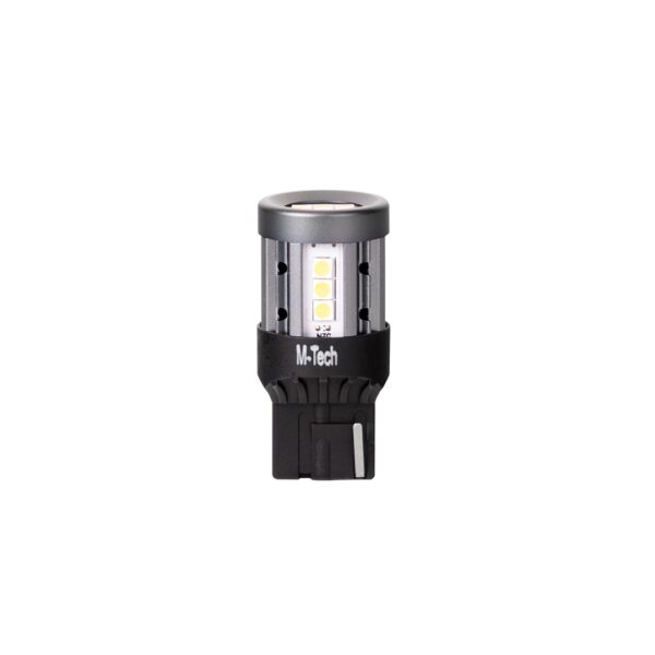 lb864w-01b_02 Blister 1x diood LED M-TECH Platinum T20 7440 W21W 15x3030SMD 12-24V CANBUS, valge