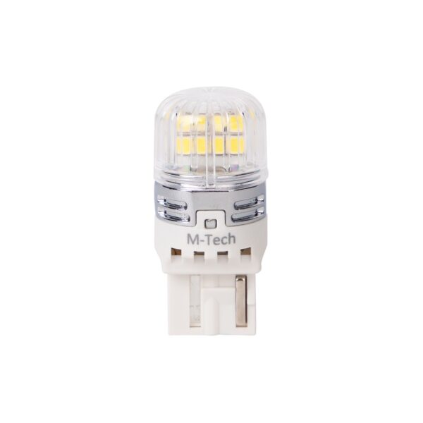 lb873w-01b_02 Blister 1x diood LED M-TECH Platinum W21/5W 7443 16x2835SMD 12-30V CANBUS, valge