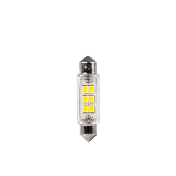 Blister 2x LED L091W - C5W 41mm 6xSMD2835 valge