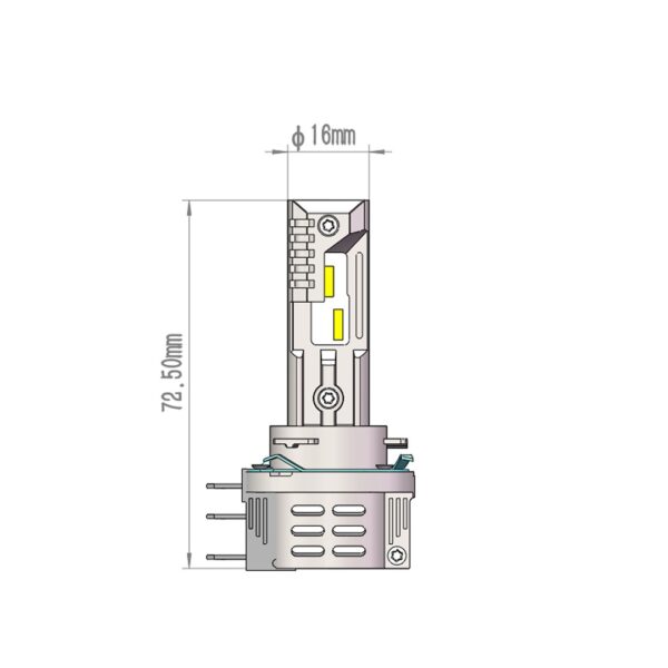 lspros15_04 LED KOMPLEKT M-TECH PRO SMART SERIES H15