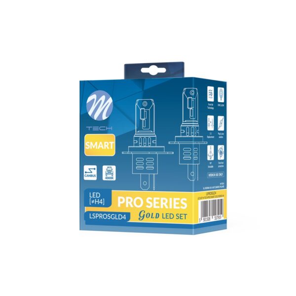 lsprosgld4_3 LED KOMPLEKT M-TECH PRO SMART GOLD SERIES H4
