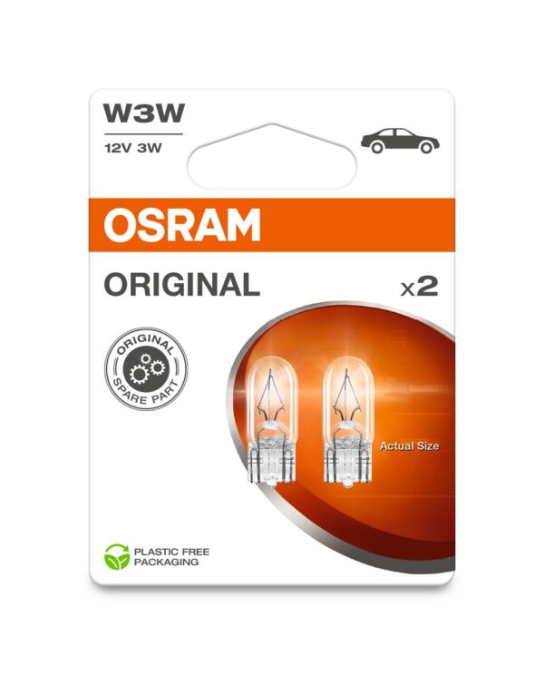 OSRAM ORIGINAL 2821-2BL W3W W2,1x9,5d 12V 3W