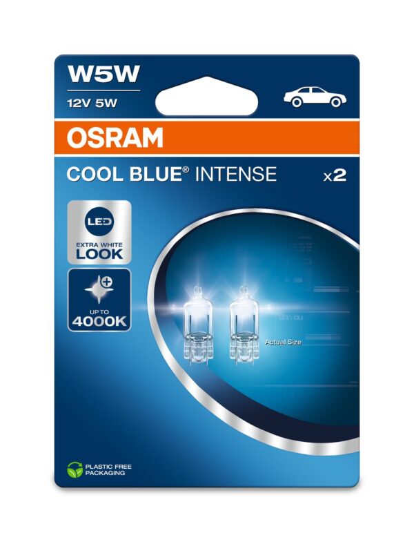 OSRAM COOL BLUE INTENSE 2825CBN-2BL W5W W2,1x9,5d 12V 5W