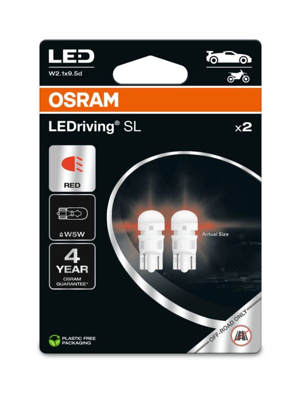 OSRAM LEDrivin SL 2825DRP-2BL ~W5W W2.1x9.5d 12V 0,6W