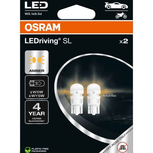 o2827dyp-2bl_1 OSRAM LEDrivin SL 2827DYP-2BL ~W5W W2.1x9.5d 12V 0,5W