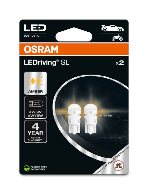 OSRAM LEDrivin SL 2827DYP-2BL ~W5W W2.1x9.5d 12V 0,5W