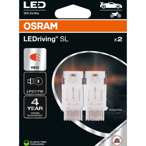 o3157drp-2bl_1 OSRAM LEDrivin SL 3157DRP-2BL ~P27/7W W3x16q 12V 1,4W