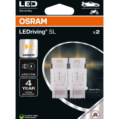 o3157dyp-2bl_1 OSRAM LEDrivin SL 3157DYP-2BL ~P27/7W W3x16q 12V 1,3W