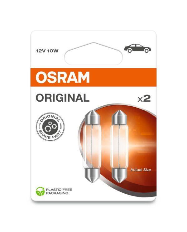 OSRAM ORIGINAL 6411-2BL non ece - festoon SV8,5-8 12V 10W