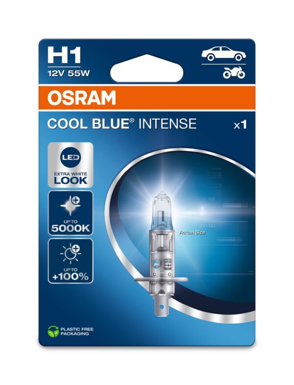 OSRAM COOL BLUE INTENSE 64150CBN-1BL H1 P14,5s 12V 55W