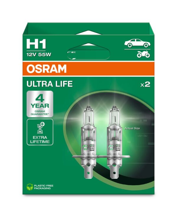 OSRAM ULTRALIFE 64150ULT-2HB H1 P14,5s 12V 55W