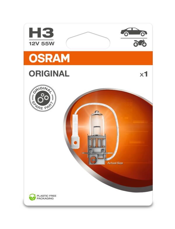 OSRAM ORIGINAL 64151-1BL H3 PK22s 12V 55W