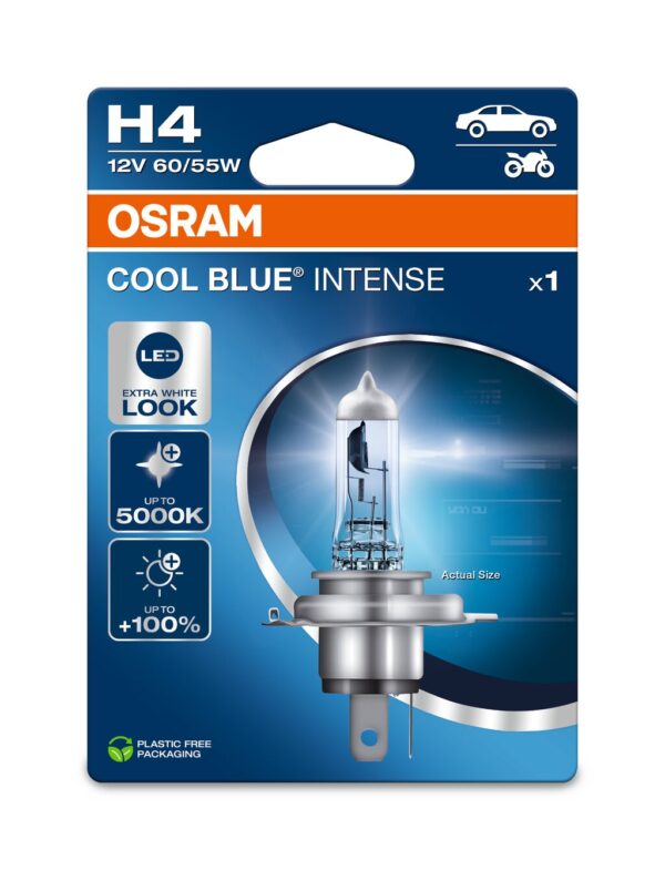 OSRAM COOL BLUE INTENSE 64193CBN-1BL H4 P43t 12V 60/55W