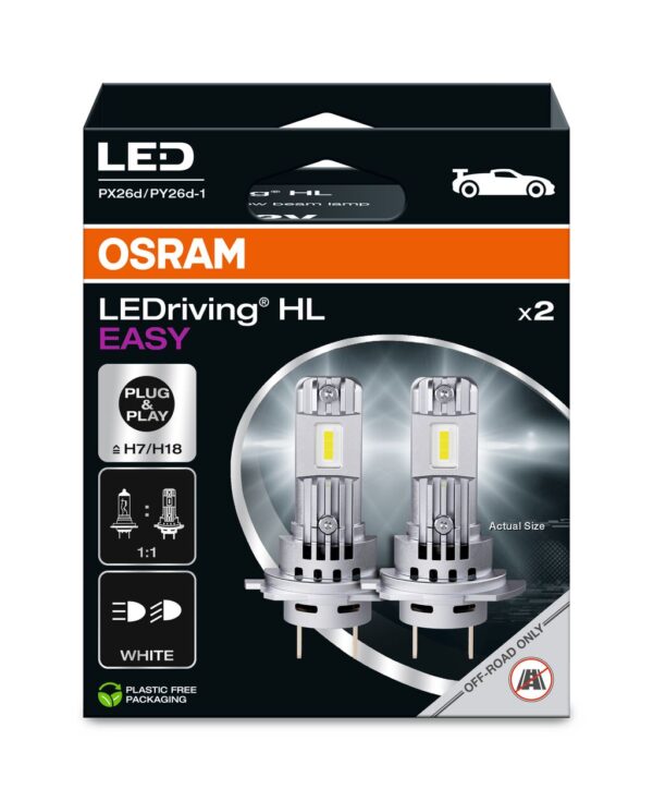 OSRAM LEDriving EASY 64210DWESY-2HB ~H7 PX26d / PY26d-1 12V 16.2WW