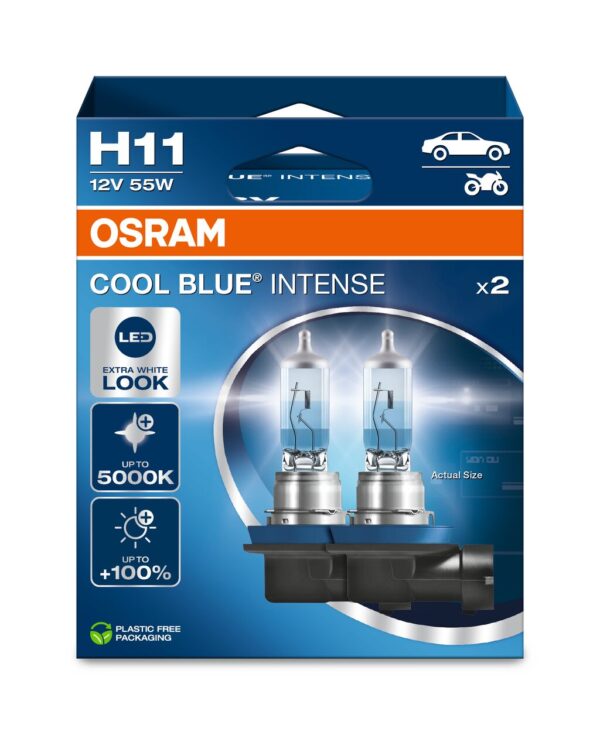 OSRAM COOL BLUE INTENSE 64211CBN-2HB H11 PGJ19-2 12V 55W