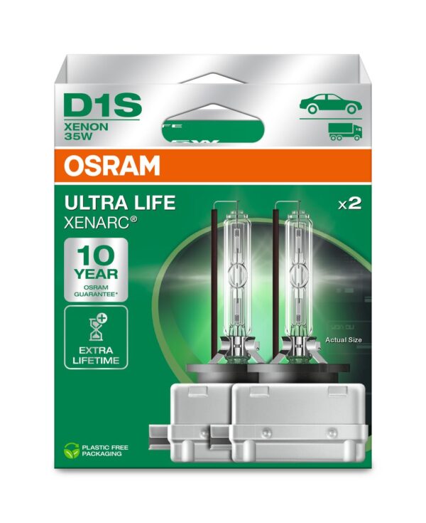 OSRAM ULTRALIFE 66140ULT-2HB D1S Pk32d-2 0V 35W