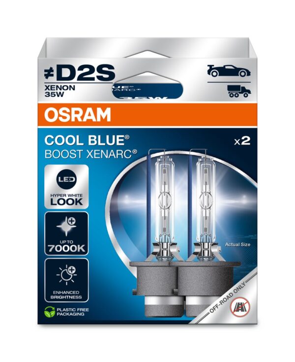 OSRAM COOL BLUE BOOST 66240CBB-2HB ~D2S P32d-2 0V 35W