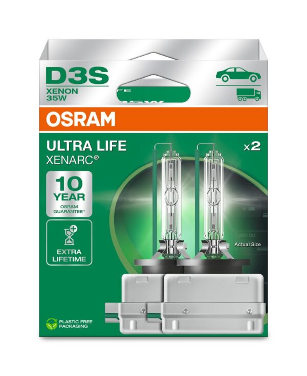 OSRAM ULTRALIFE 66340ULT-2HB D3S Pk32d-5 0V 35W