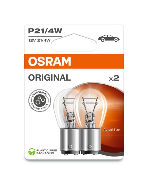 OSRAM ORIGINAL 7225-2BL P21/4W BAZ15d 12V 21/4W