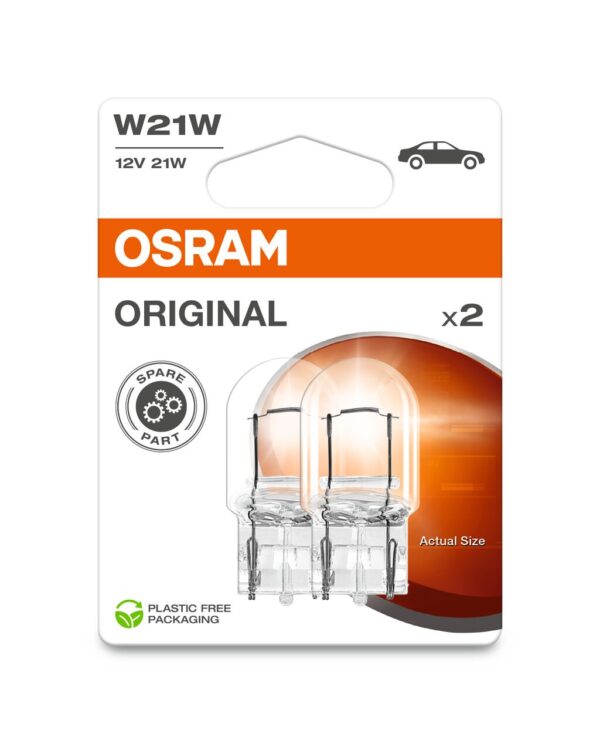 OSRAM ORIGINAL 7505-2BL W21W W3x16d 12V 21W