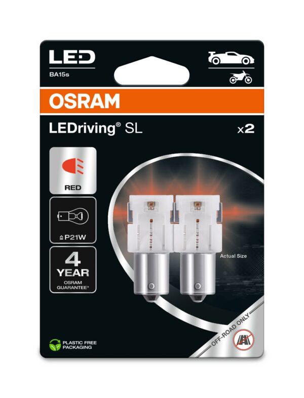 OSRAM LEDrivin SL 7506DRP-2BL ~P21W BA15s 12V 1,9W