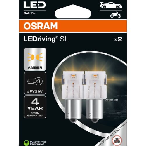 o7507dyp-2bl_1 OSRAM LEDrivin SL 7507DYP-2BL ~PY21W BAU15s 12V 1,3W