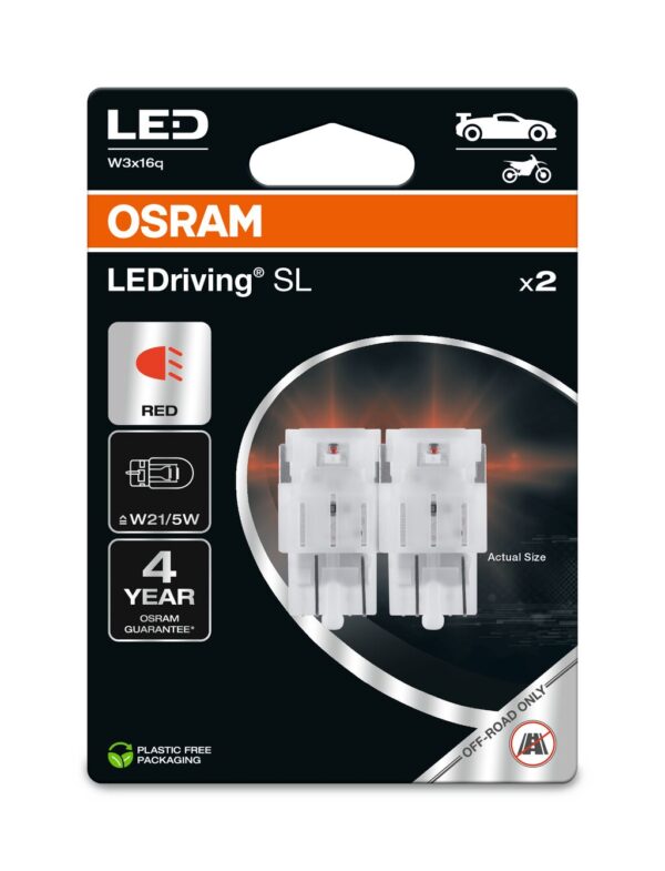 OSRAM LEDrivin SL 7515DRP-2BL ~W21/5W W3x16q 12V 1,7W