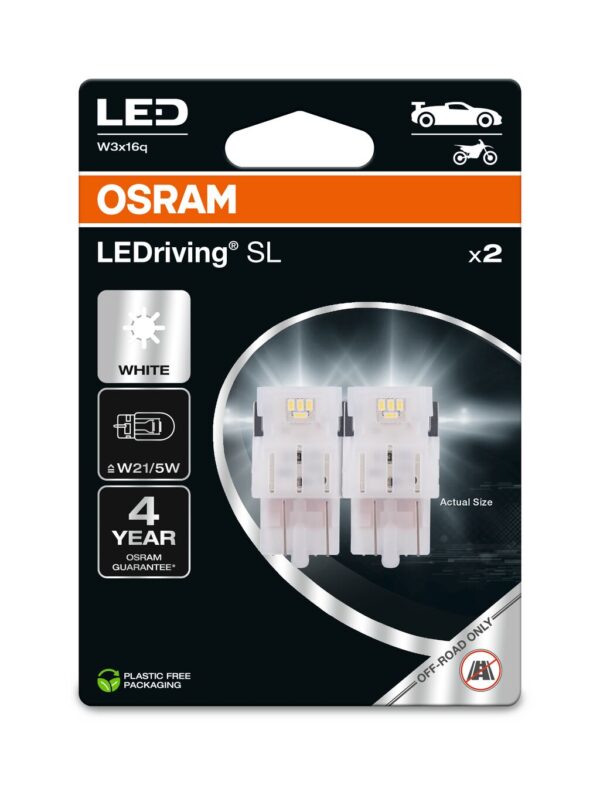 OSRAM LEDrivin SL 7515DWP-2BL ~W21/5W W3x16q 12V 1,9W