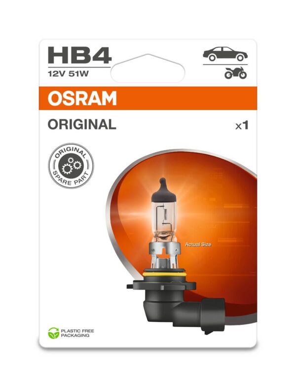 OSRAM ORIGINAL 9006-1BL HB4 P22d 12V 51W