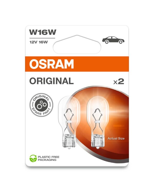 OSRAM ORIGINAL 921-2BL W16W W2.1x9.5d 12V 16W