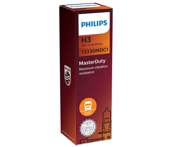 Philips H3 MasterDuty PK22s 24V 70W C1
