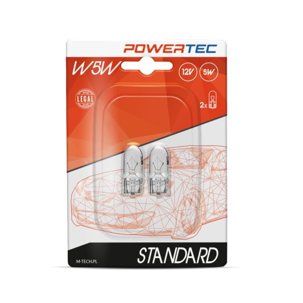 ptz12-02b Powertec Standard W5W 5W W2,1x9,5d 12V blister