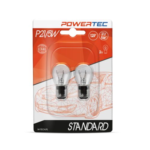 ptz15-02b Powertec Standard BAY15d P21/5W 12V blister