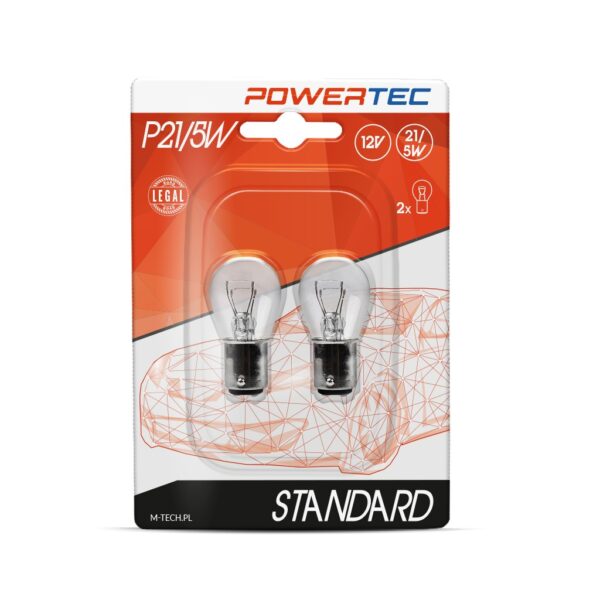 ptz15-02b Powertec Standard BAY15d P21/5W 12V blister