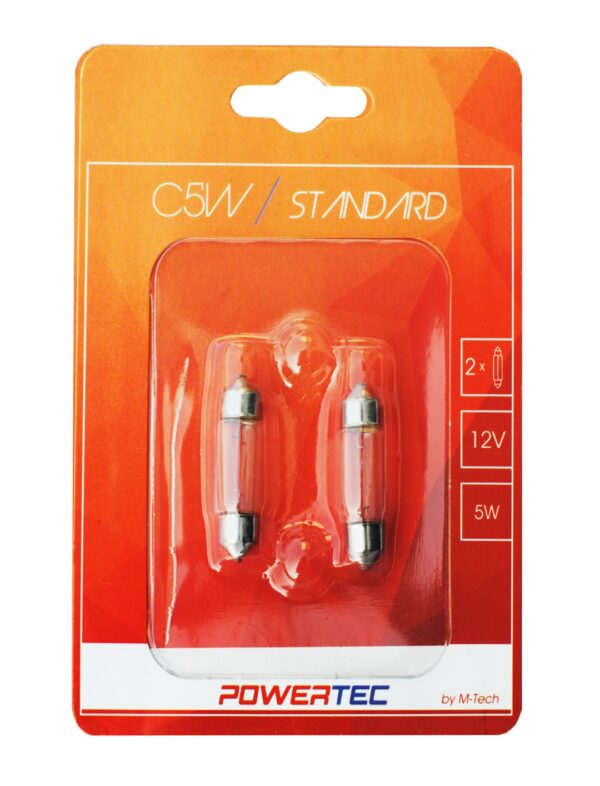 ptz33-02b Powertec Standard C5W 36mm SV8,5-8 12V blister