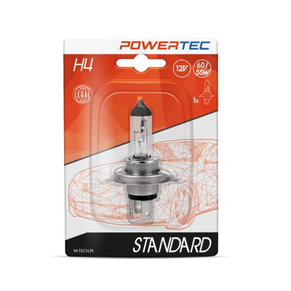 ptz4-01b Powertec Standard H4 12V blister