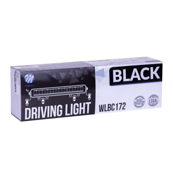 wlbc172_04 Sõidutuli M-TECH BLACK SERIES 9x5W LED 12-48V 45W 11,2", üherealine + dünaamiline gabariidituli - s
