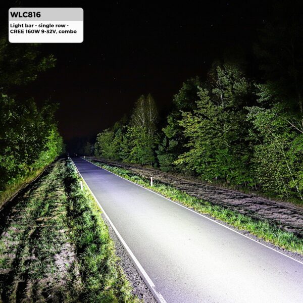 wlc816_3 Valgusriba – üherealine – CREE 160W 9-32V kombineeritud