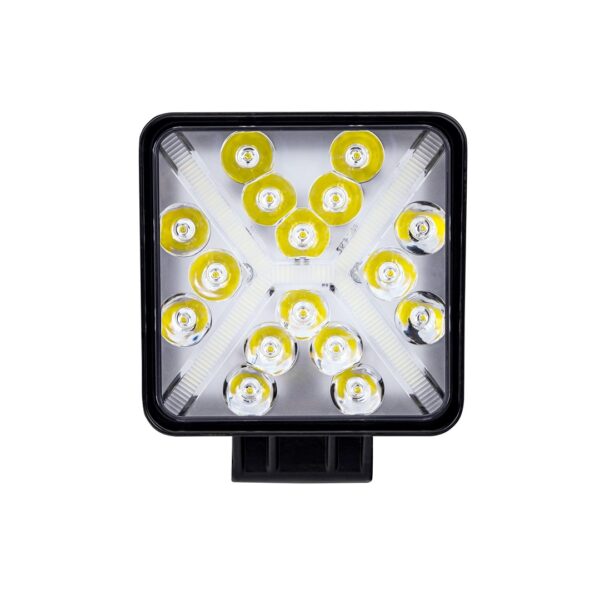 wle45_02 Töölamp M-TECH ECONO 4" 46xSMD3030 - Square 46W 12-30V Combo.