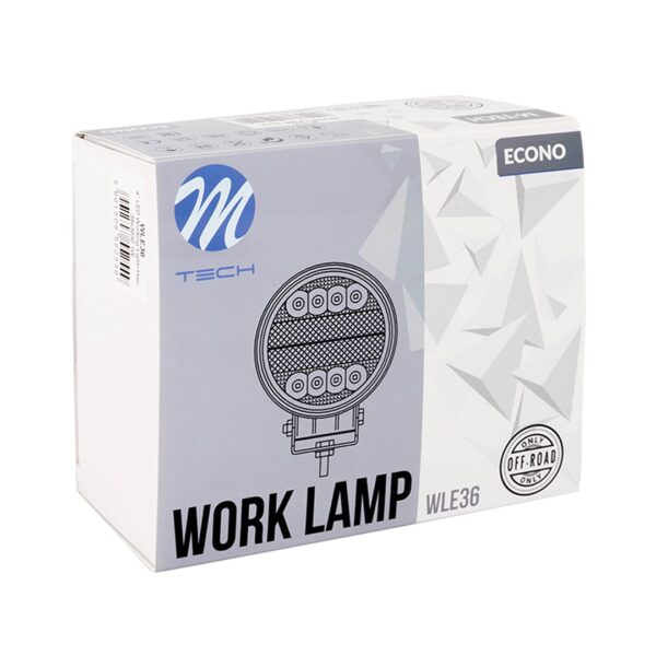 wle46_03 Töölamp M-TECH ECONO 4" 42xSMD3030 +Halo - Square 42W 10-30V koht