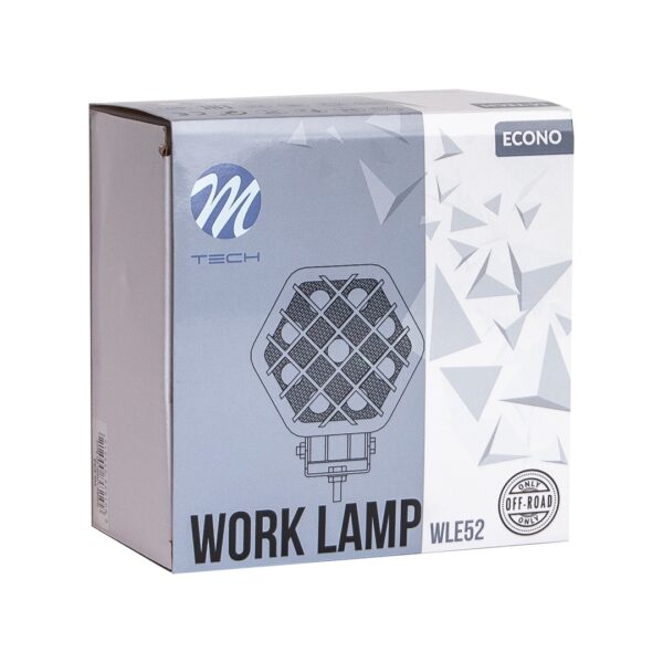 wle52_03 Töölamp M-TECH ECONO 4" 9x3W kuuskant 27W 12-30V 4D koht